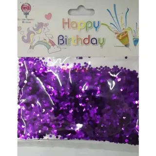 Confetes Metalizados 15g Para Decoração de Festas Bexiga Topo de Bolo Carnaval - Pink - P