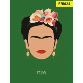 Placa 21 a 40 Frida Kahlo Decorativa - FRI30