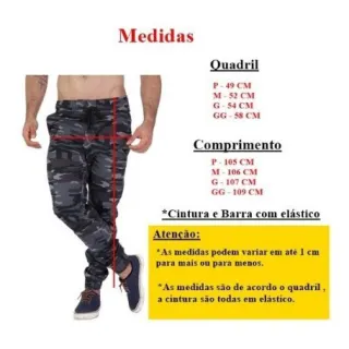 Promoção - Calça Sarja Jogger Masculina Cargo - KAKI