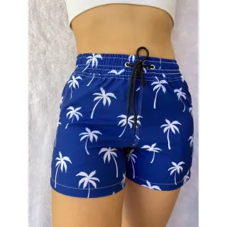 Moda Praia Feminina Shortinho Tactel Saida de Praia Piscina - SNOPPY AMARELO