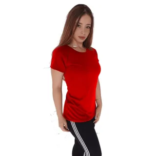 Camiseta Poliéster Dry Fit Feminina Baby Look - Academia, Corrida, Esporte Casual - Branco