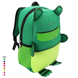 Impermeável Resistente Mochila Infantil Escolar Bichinhos Animais Zoo Menino Menina - URSOLARANJA