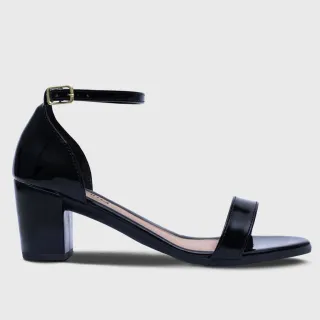 Confortável Sandália Feminina Salto Grosso Médio - Pink