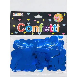 Confetes Metalizados 15g - Bexiga Topo de Bolo Festas Carnaval - Preto-P