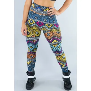 Legging Fitness Estampada Suplex Saia Cintura Alta - Mvb Modas - Rosa