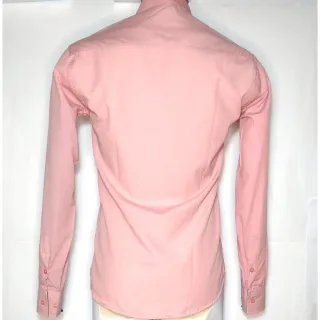 Camisa Slim Fit Rosa Bebê de Manga Longa - Elegância e Estilo - GG