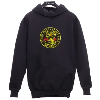 Promoção Hoje! Moletom Unissex Cobra Kai Canguru Sport Serie Academia - Azul