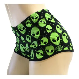 Pijama Feminino Preto e Verde Shorts Et Chapado em Algodão Ray Brown - Preto/verde