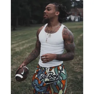 HIP HOP Regata Masculina Canelada estilo Americana