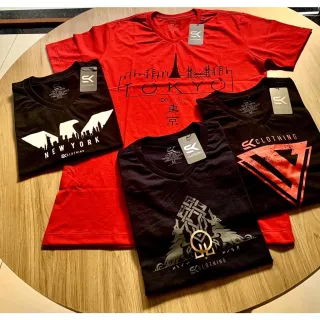 Preço Barato Kit 5 Camisas LD Com Leve Defeitos (P ao GG)