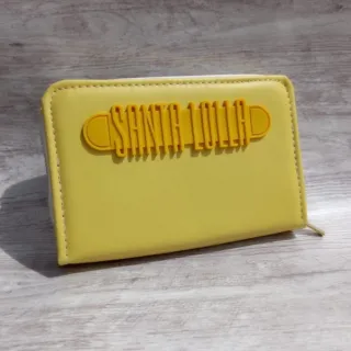 Carteira Feminina em couro com zíper, porta cartões e documentos - cores variadas - KIT SL VERD TIFFANY