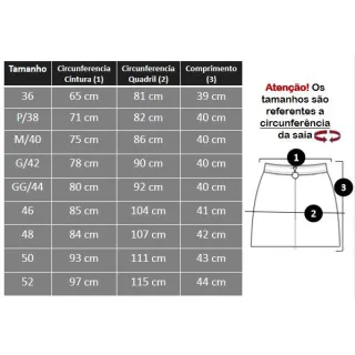 Saia curta de Couro Fake tamanho 34 ao 52 - Blogueiras - 01 - Saia preta
