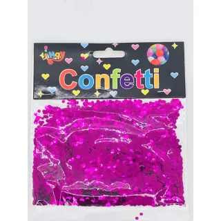 Confetes Metalizados 15g - Bexiga Topo de Bolo Festas Carnaval - Preto-P