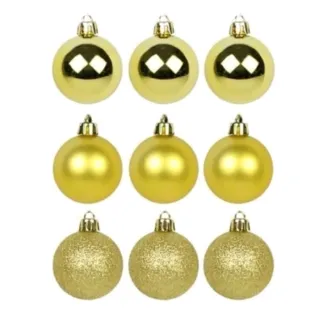 Enfeite de Árvore de Natal Kit Bolas 8cm/7cm/6cm - kit6 bola 7cm azul escuro