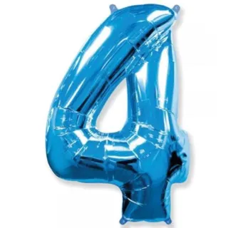 Números Metalizados Balão Azul 18 Pol - Casamento/Aniversário/Festa - 8