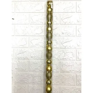 Bola Lisa Fosca Glitter 6cm 9uni, 5cm 12uni e 4cm 15uni - Vermelho (6cm 9 unidades )