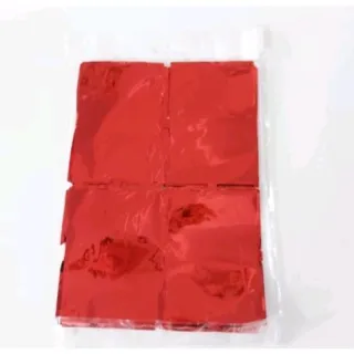 Decoração Festa Metalizada Quadradinha - Painel Cortina Parede - Vermelho