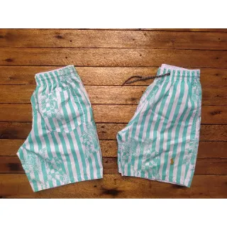 Moda Masculina: Bermuda de Praia (Short Mauricinho) para o Verão - Verde