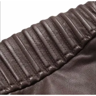 Pronta Entrega Jaqueta Masculina Slim de Couro Top - Marrom