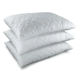 Travesseiro Premium Matelada Impermeável Branco + Fronha Premium Percal Microfibra - Único