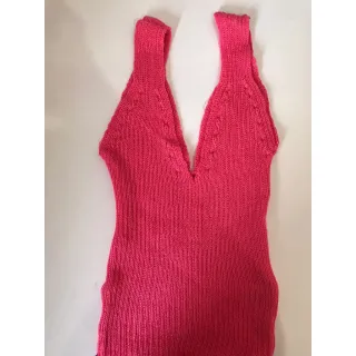 Moda Tricot Blusa Cropped Regata - BRANCA VESTE PP AO M