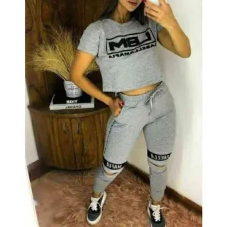 Feminino Conjunto Moletinho - Rosa