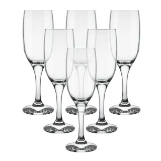 Taças de Champanhe Windsor Nadir - Conjunto com 6 unidades - Transparente