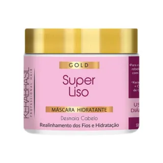 Super Liso Efeito Desmaia Kit Shampoo e Condicionador - 300ml ou 1L - Protetor térmico 120ml