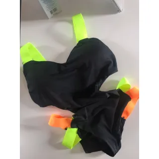 Body Neon Feminino Varias Cores Com Bojo Duplo Forrado Elastico - ROSA PINK COM ALÇA ROSA