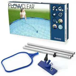 Kit de manutenção e limpeza de piscinas BESTWAY Flow Clear - Único