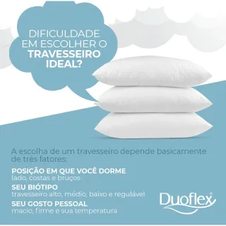 Duoflex Original Travesseiro Nasa Alto 17cm Viscoelástico - Único