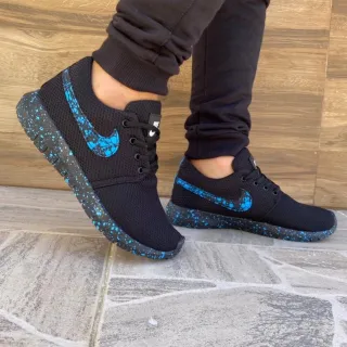 Foto original Tênis Masculino Lunar Roshe - Academia, Fitness, Caminhada e Corrida - PRETO/PRETO