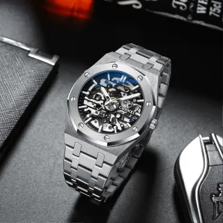 Relógios Automáticos Masculinos CHENXI: Marca Top, Aço Inoxidável Luminosos - Azul