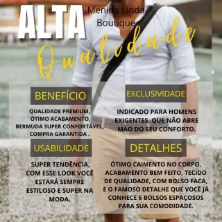 Bolsos Bermuda Cargo Masculina Coloridas 6 - Jeans Cargo 6 Bolsos