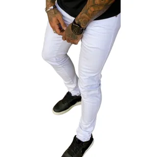 Calça Color Sarja Branca Masculina - 38