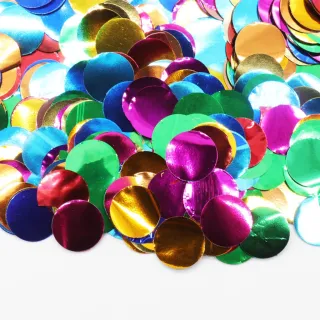 Confetes Metalizados 15g - Bexiga Topo de Bolo Festas Carnaval - Preto-P