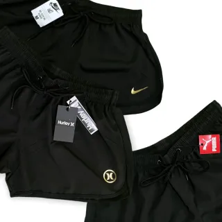 Moda Praia Verão: Shorts Feminino Curto Tactel com Elastano - Et - Refletivo