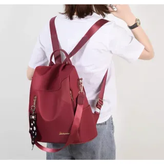 Mochila feminina fashion antifurto para trabalho e escola - Raryel - Rosa Coral