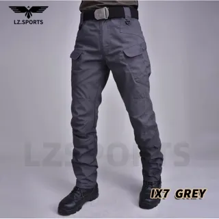 Calças militares masculinas à prova d'água IX9/IX7/S-3XL com secagem rápida e bolsos multifuncionais - Ix9 - Cáqui