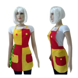 Emilia Fantasia Personagem Avental - Único