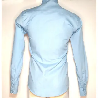 Camisa Azul Bebê Manga Longa Slim Fit Social - G