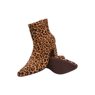 Bota Onça Salto Alto Grosso Prelice Cano Baixo Stretch - Onça