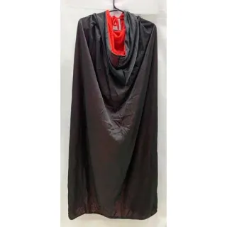 Capa Halloween Vampiro Drácula Dupla Adulto C/capuz Bruxa - preta roxa