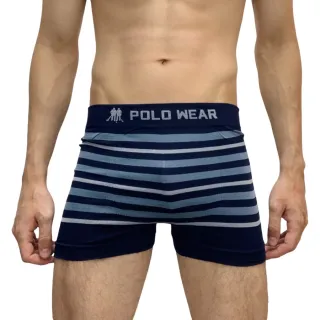 Cuecas Boxer Polo Wear: Kit 3, Microfibra Sem Costura, Lisas e Estampadas - SORTIDAS LISTRADAS