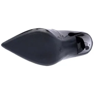 Scarpin Verniz Preto - Classic Di Scarp Calçados, Salto Alto 11cm - 35