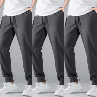 Oferta Flanelada Treino Casual Masculino Kit 3 Calça Moletom Jogger Unissex Academia - Cinza/Cinza/Cinza