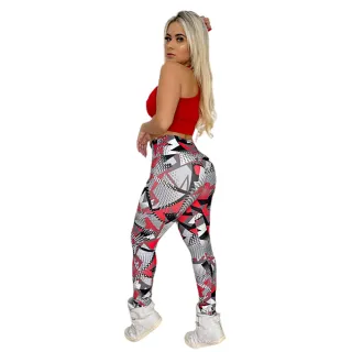 Roupa Feminina Estampada para Academia - Calça Empina o Bumbum + Brinde - PRETA LISA