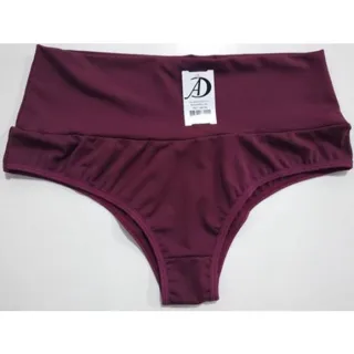 Calcinha básica com cós alto - REF129 - Azul