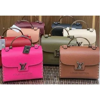 Promoção Bolsa Feminina Transversal Louis Vuitton Nude Baú de Madeira - Nude