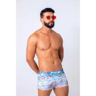 Sunga Box Masculina Luxo Forrada - Kit com 3 Unidades - Kit 3 sungas box.